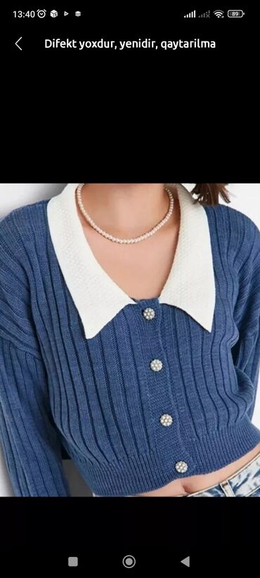 Личные вещи: Женский свитер M (EU 38), цвет - Синий