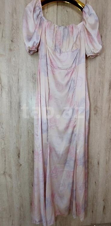 cap isləri: Zərif çalarlı maxi don - Model: Uzun, axıcı kəsim - Yaxa: Karmen — 1