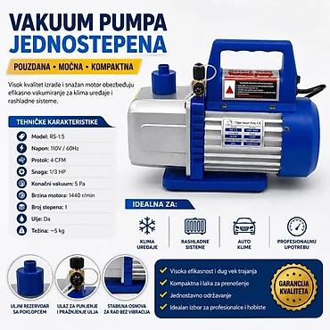 rucni kompresor za vazduh: VAKUM PUMPA - JEDNOSTEPENA | Opis proizvoda na slici. Ako želite da — 1