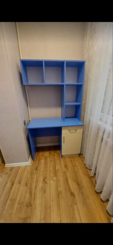 Uşaq masaları: Oğlan və qız üçün, Yeni, Siyirməli, Yazı masası, Stulsuz — 11