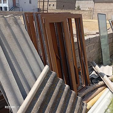 Taxta naxışlı PVC pəncərə çərçivələri və şüşə paketlər - Material lalafo.az -da Taxta naxışlı PVC pəncərə çərçivələri və şüşə paketlər - Material