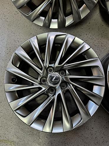 r18 lexus: Литые Диски R 18 Lexus, Комплект, отверстий - 5, Б/у — 7