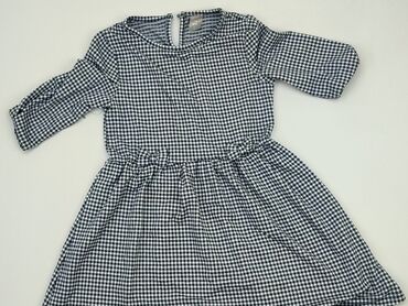 sukienka koszulowa w krate: Sukienka, Little kids, 8 lat, 122-128 cm, stan - Bardzo dobry