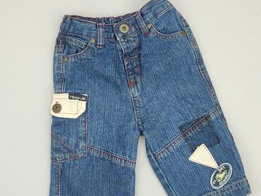 bershka jeansy straight leg: Denim pants, 6-9 months, condition - Good