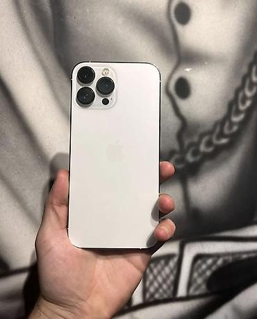 2.el telefonlar iphone: IPhone 13 Pro Max, 256 GB, Ağ, Face ID — 2