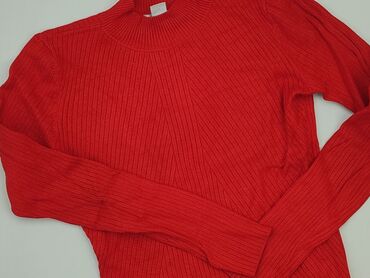 spódnice skórzane czerwone: Sweter, H&M, S (EU 36), condition - Good