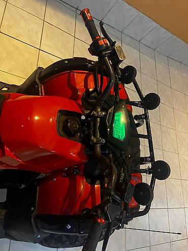 Kvadrosikllar: ATV kvadrosikl – qırmızı/qara rəng - Güclü ofroud təkərləri və — 4