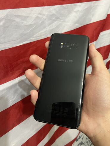 телефон бву: Samsung Galaxy S8 Plus, Б/у, 64 ГБ, цвет - Черный, 2 SIM