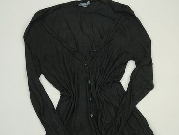 czarne t shirty w serek: Kardigan, XL, stan - Dobry