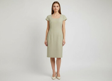 sukienki plisowane plus size: Women`s dress, size S