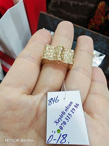 zergerlik: Toy, Üzük, Sarı qızıl, 585 Əyar, Qaşsız — 2