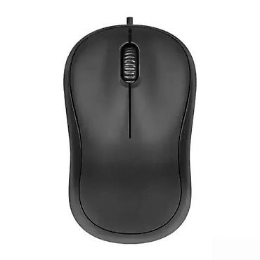 Kompjuterski miševi: Žičani optički računarски miš – klasičan model, crne boje. - — 1