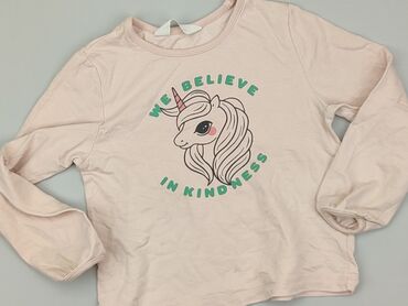 strój kąpielowy top i majtki: Sweatshirt, H&M, 5-6 years, 110-116 cm, condition - Very good