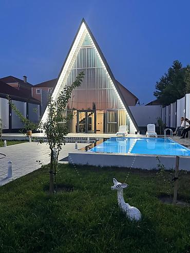 7 mikrorayon: A-frame (üçbucaq formalı) dizayna malik bağı evi – geniş həyət və — 1