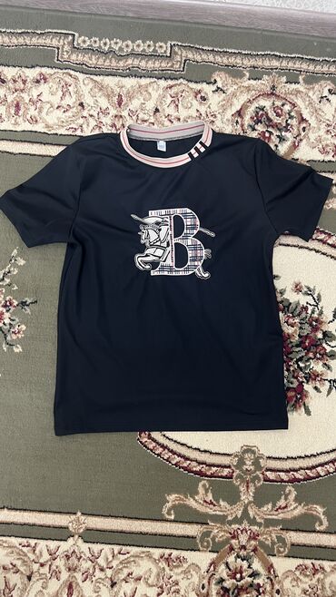 Футболки: Мужская футболка, M (EU 38), Burberry, Новый, цвет - Черный, Самовывоз