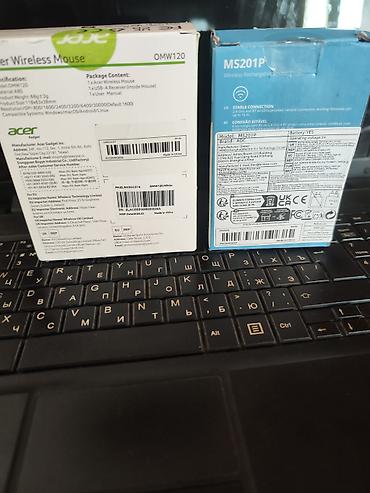 Kompüter aksesuarları: Acer Wireless Mouse OMW120 + AOC MS201P simsiz siçanlar Acer OMW120 — 1