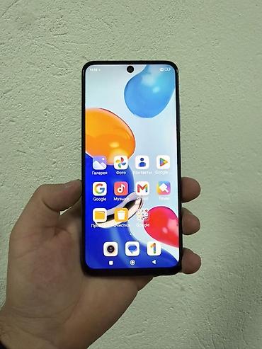 Мобильные телефоны: Redmi, Redmi Note 11, Б/у, 128 ГБ, цвет - Синий, 1 SIM, 2 SIM — 2