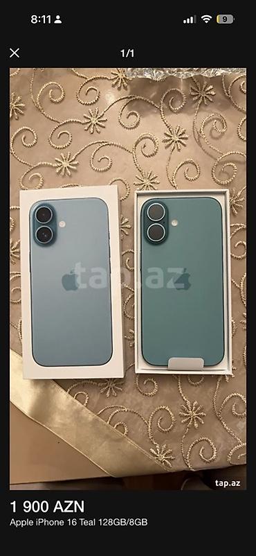 aux iphone: IPhone 16, 128 GB — 1