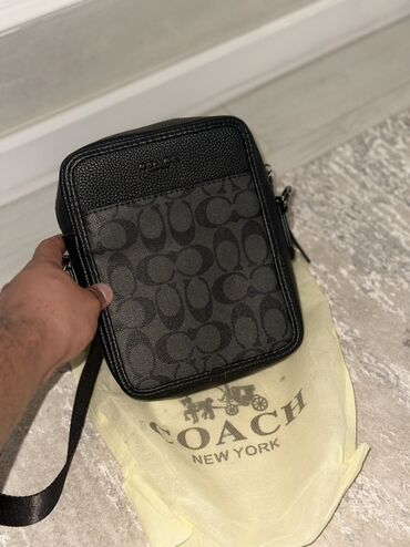 женские сумки кросс боди: Барсетка, Coach, Материал: Экокожа, Новый