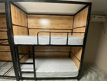 Двухъярусные кровати: Двухъярусные кровати в индустриальном стиле - Прочная металлическая — 2