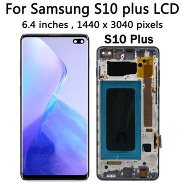 дисплей 6s: Samsung Galaxy S10 Plus, Новый, 128 ГБ, цвет - Черный, 2 SIM
