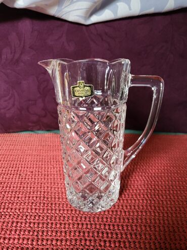 Čajnici: Bokal nov Zajecar kristal,led kristal 70te. Bokal je nov,sve na — 3