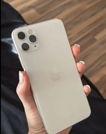 оборудование для мороженое: IPhone 11 Pro Max, Колдонулган, 64 ГБ, White Titanium, Коргоочу айнек, Каптама, Кабель, 73 %