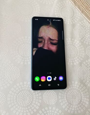 Samsung: Samsung Galaxy A72, 128 GB, rəng - Göy, Barmaq izi, İki sim kartlı, Face ID