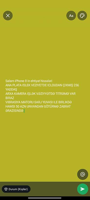 iphone 8 plus gence: Catrlma yoxdu zabratda götürə bilərsiz — 1