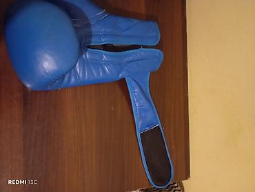 İdman və istirahət: Adidas boks əlcəkləri – 16 oz - Rəng: mavi - Marka və model: Adidas — 3