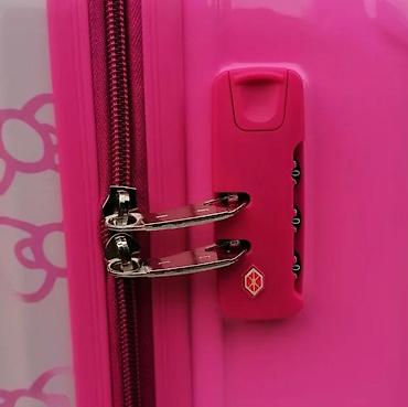 Putni koferi i torbe: Set kofera Hello Kitty – 2 kom - Dizajn: beli i roze koferi sa — 9