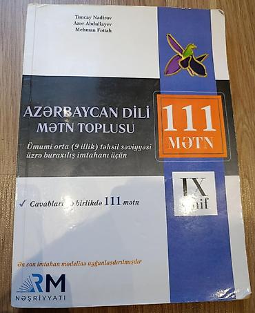 111: Məhsul: “Azərbaycan dili – Mətn Toplusu (IX sinif)” Müəlliflər: Tuncay — 1