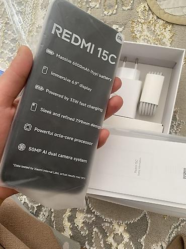 Мобильные телефоны и аксессуары: Смартфон Redmi 15C 256GB Жапжаны колдонулган эмес болгону пленкасы — 2