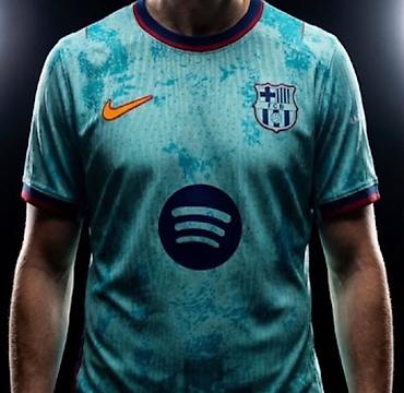 майк: Футбольная майка FC Barcelona (Nike) — выездной вариант в — 2