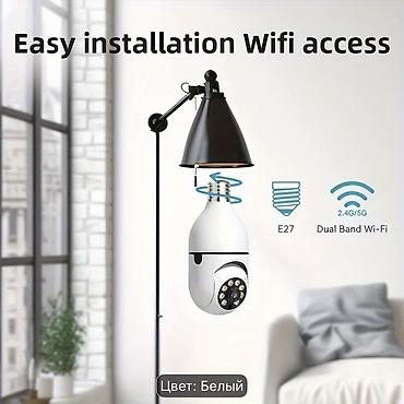 mini qacis aparati: Ağıllı 360° panoramik lampa kamera. E27 tipli patrona uyğun quruluşu — 5