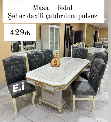 Ev üçün mebel: Yeni, 6 stul