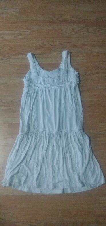 elegantne haljine za punije žene: L (EU 40), color - White, Oversize, With the straps