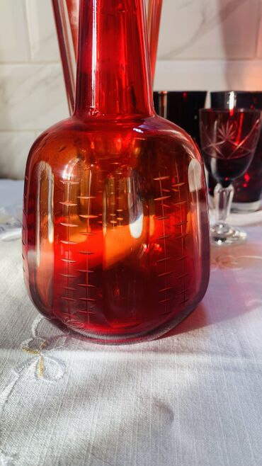 Наборы посуды: ❄️❄️Набор для напитков цитриновое стекло 10 стаканов кувшин — 5