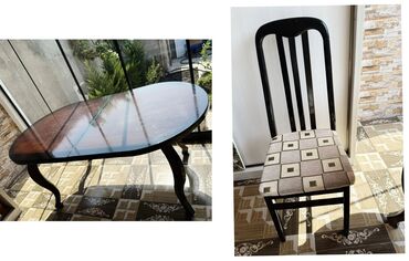 пластиковые стулья: Stol acilir 6 stulla satilir 150azn Bine savxoz 4838 Gunel1