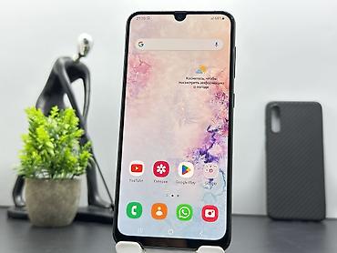 Samsung: Samsung Galaxy A50, Б/у, 64 ГБ, цвет - Синий, 2 SIM — 1