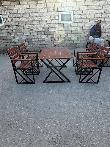 bar otracagi: Metall karkaslı açıq hava mebel dəsti Məhsul komplekti: - 1 ədəd — 1