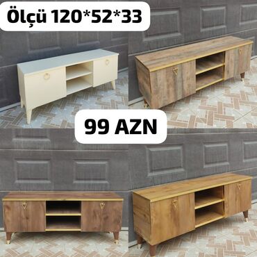 TV altlığı: Yeni, Düz TV altlığı, Polkalı, Laminat