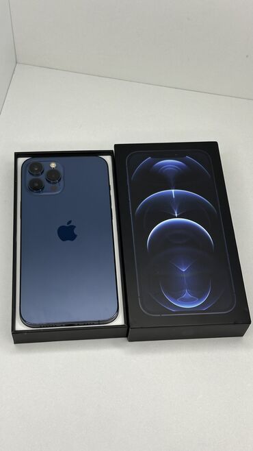 Apple iPhone: IPhone 12 Pro Max, Б/у, 512 ГБ, Pacific Blue, Коробка, 79 %