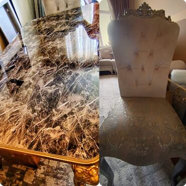 soz ve izi: Masa desti. 550azn. yaxsi veziyyetde. 6 stulla. ünvan bineqedi*Tehi