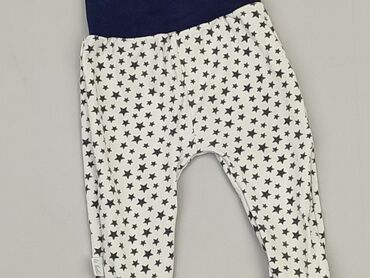 biale legginsy prazkowane: Спортивні штани, 3-6 міс., стан - Хороший
