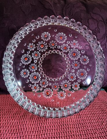 Činije: Cinija nova Walther kristal,led kristal Nemacka. 60,70te — 1