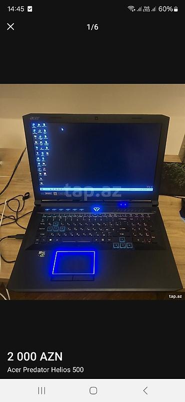 oyun kon: Acer Predator Helios 500 (Model: PH517-51) - Ekran: 17.3", Full HD — 5
