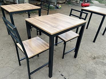 Стол и стул для кафе, Новый, Самовывоз, Платная доставка at lalafo.kg Стол и стул для кафе, Новый, Самовывоз, Платная доставка