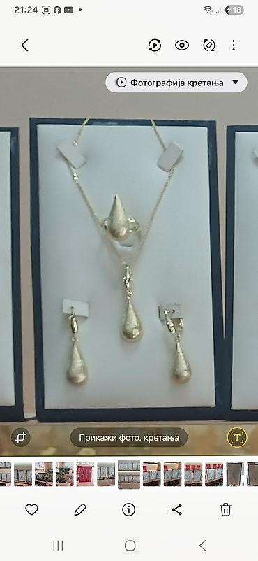 Setovi nakita: Zlatni setovi nakita – elegantne kolekcije - Set 1: Ogrlica sa — 28