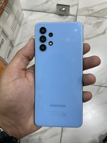 a 55 samsung: Samsung Galaxy A32, 64 GB, rəng - Göy, Sensor